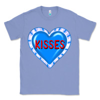 Colony Blue valentine's day hearts Classic Tee - FaDigitalArtStudio