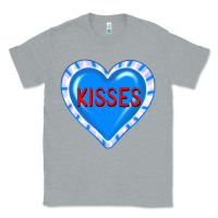 Heather Grey valentine's day hearts Classic Tee - FaDigitalArtStudio