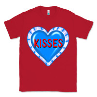 Red valentine's day hearts Classic Tee - FaDigitalArtStudio