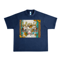 Navy Western Blessed Mom Baby Calf Urban Heavy Tee - LillyAllenDesigns