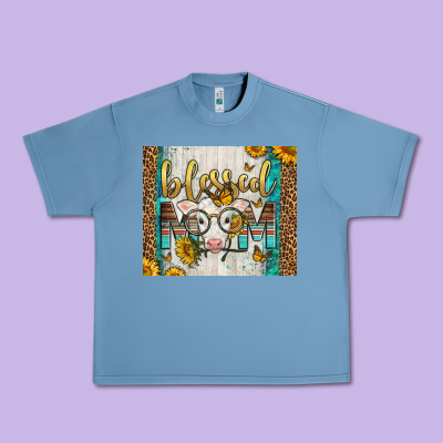 Western Blessed Mom Baby Calf Urban Heavy Tee Designed By Lillyallendesigns