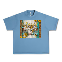 Pebble Blue Western Blessed Mom Baby Calf Urban Heavy Tee - LillyAllenDesigns
