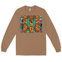 Toasted Coconut basketball serape cowhide turquoise leopard glitter  brushstrokes Long Sleeve Tee - Artiststas
