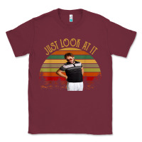 Burgundy just look at it vintage funny for men women and family t shirt Classic Tee - baoMotion