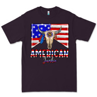 Plum American junkie Premium Tee - CowhideDigitalArt