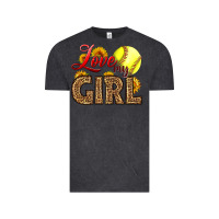 Vintage Black Love My Girl Softball Vintage Tee - LillyAllenDesigns