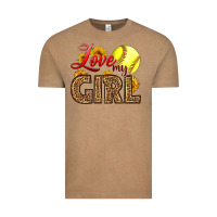 Vintage Coffee Love My Girl Softball Vintage Tee - LillyAllenDesigns