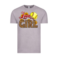 Vintage Zinc Love My Girl Softball Vintage Tee - LillyAllenDesigns