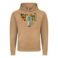 Vintage Camel boho bull skull Vintage Hoodie - BarkalooDesign