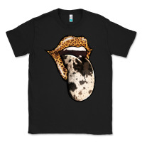 Black Western Leopard Cowhide Tongue Classic Tee - Jasminsmagicworld