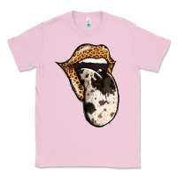 Bubblegum Pink Western Leopard Cowhide Tongue Classic Tee - Jasminsmagicworld