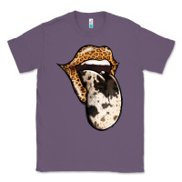 Lavender Western Leopard Cowhide Tongue Classic Tee - Jasminsmagicworld