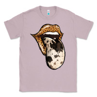 Lilac Western Leopard Cowhide Tongue Classic Tee - Jasminsmagicworld