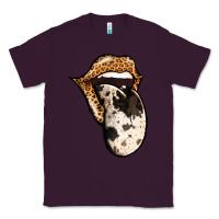 Plum Western Leopard Cowhide Tongue Classic Tee - Jasminsmagicworld