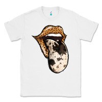 White Western Leopard Cowhide Tongue Classic Tee - Jasminsmagicworld