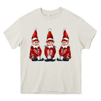 Cream Christmas Elfs Heavy Core Tee - FaDigitalArtStudio
