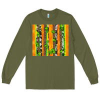 Army Green st patricks shamrock with cowhide Long Sleeve Tee - Artiststas