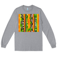 Heather Grey st patricks shamrock with cowhide Long Sleeve Tee - Artiststas