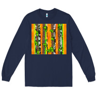 Navy st patricks shamrock with cowhide Long Sleeve Tee - Artiststas