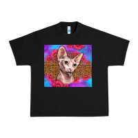 Black purple glitter roses sphynx cat Urban Heavy Tee - LillyAllenDesigns