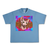 Pebble Blue purple glitter roses sphynx cat Urban Heavy Tee - LillyAllenDesigns