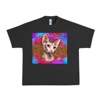 Pigment Black purple glitter roses sphynx cat Urban Heavy Tee - LillyAllenDesigns