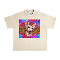 Sandshell purple glitter roses sphynx cat Urban Heavy Tee - LillyAllenDesigns