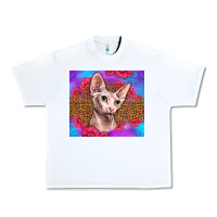 White purple glitter roses sphynx cat Urban Heavy Tee - LillyAllenDesigns