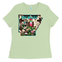 Matcha arkansas map Ladies Tee - RacoonDesign