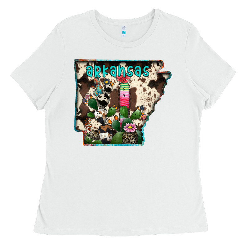 Arkansas Map Ladies Tee by RacoonDesign | Teevron