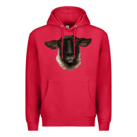 Cardinal suffolk ewe head Premium Hoodie - BarkalooDesign