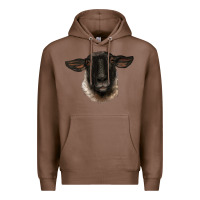 Chestnut suffolk ewe head Premium Hoodie - BarkalooDesign