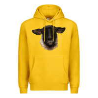 Lemon suffolk ewe head Premium Hoodie - BarkalooDesign