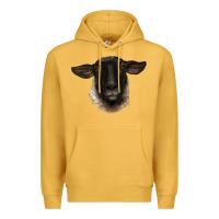 Mustard suffolk ewe head Premium Hoodie - BarkalooDesign