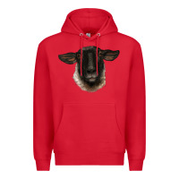 Red suffolk ewe head Premium Hoodie - BarkalooDesign