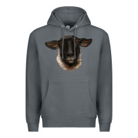 Rock suffolk ewe head Premium Hoodie - BarkalooDesign
