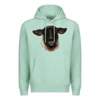 Seafoam suffolk ewe head Premium Hoodie - BarkalooDesign