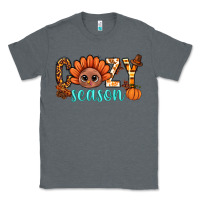 Charcoal Heather turkey cozy season thanksgiving bbs Classic Tee - BundleAndBundleShop