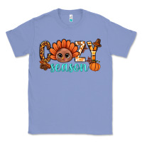 Colony Blue turkey cozy season thanksgiving bbs Classic Tee - BundleAndBundleShop