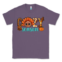 Lavender turkey cozy season thanksgiving bbs Classic Tee - BundleAndBundleShop