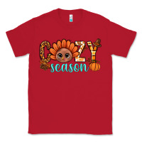 Red turkey cozy season thanksgiving bbs Classic Tee - BundleAndBundleShop