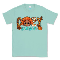 Seafoam turkey cozy season thanksgiving bbs Classic Tee - BundleAndBundleShop