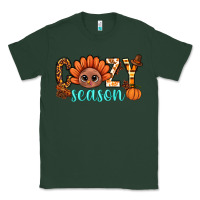 Sports Green turkey cozy season thanksgiving bbs Classic Tee - BundleAndBundleShop