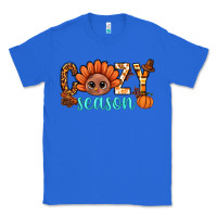 True Royal turkey cozy season thanksgiving bbs Classic Tee - BundleAndBundleShop