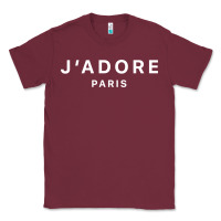 Burgundy j adore paris Classic Tee - baoMotion