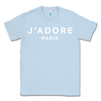 Dusty Blue j adore paris Classic Tee - baoMotion