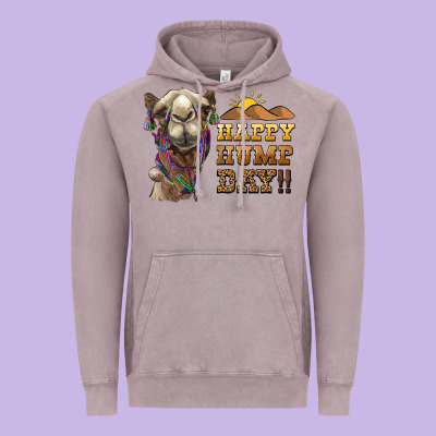 Happy Hump Day Camel Vintage Hoodie Designed By Barkaloodesign