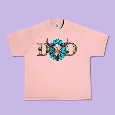 Western Dad With Gemstone And Skull Urban Heavy Tee Designed By Ranaportraitstore