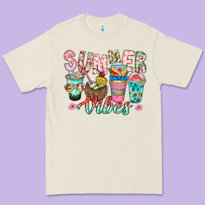 Summer Vibes Premium Tee Designed By Cowhidedigitalart