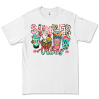 White Summer Vibes Premium Tee - CowhideDigitalArt